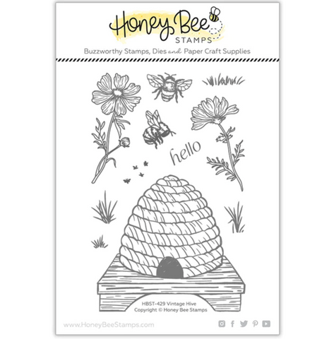 Hone Bee Stamps - Vintage Hive - stamp set