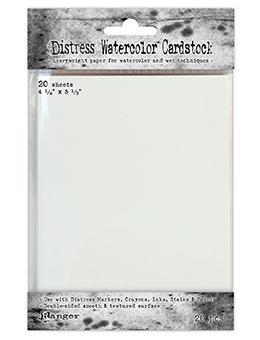 Tim Holtz Distressed Water Color Cardstock Heavyweight 4.25 x 5.5 20 pcs