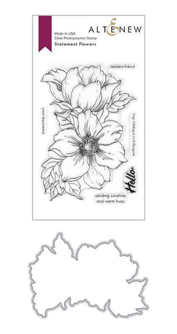 Altenew Statement Flowers Stamp Set & Die Bundle