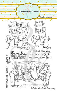Colorado Craft Company - Anita Jeram- Family Love stamp set