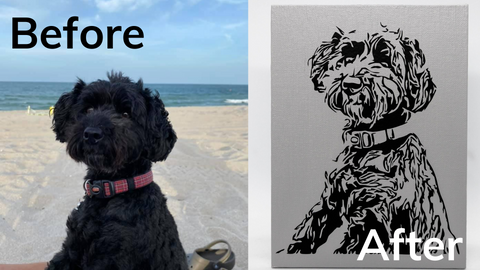 Custom Wall Art from Pet Photo